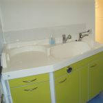 Baby changing unit fitted